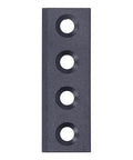 Heavy-Duty Carbon Steel Sliding Barn Door Connector Adapter For Splicing Tracks No-Drill Installation 4-Hole Fixation Plate