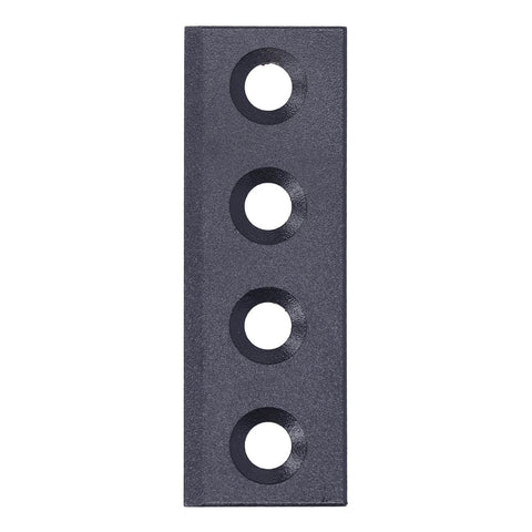 Four Hole Fixation Connector Plate Kit For Sliding Doors Carbon Steel Barn Door Hardware 8x2.7cm Plates With Screws