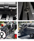 Beefy T Track Mount Tie Down Anchors Kit for Roof Rack 4 Pack M8 stainless steel T slot bolts and tie down rings in use