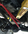 Beefed Up Three Quarter Inch Heim Joint Rod End Kit With Chrome Plated Chromoly Joints Includes Left And Right Hand Thread Sets Tube Adapters Misalignment Spacer Jam Nut Heavy Duty Panhard Rod End Kit For Off Road And High Load Use installed under vehicle