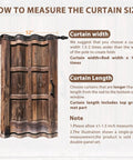 How to measure Real Deal Rustic Barn Door Blackout Curtains Featuring Vintage Wood Grain Art Heavy Duty Thermal Insulation.