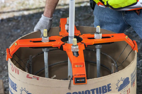 24 Inch Reusable Pole Base Template For Quick Setup, Multi Size 18 24 30 And Square Foundation Edition in concrete form