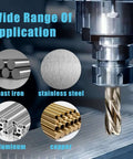 Techhyren 6pc annular cutter set for magnetic drill; M2 HSS, 7/16–1-1/16 dia, 1 in depth