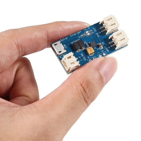Super Slick CN3065 Mini Solar LiPo Charger Board With Micro USB Port For DIY Kits And Backyard Campouts Knockout Power Delivery Guaranteed Reliable Lithium Charging Module Six Pack held in hand