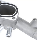 Heavy Duty Replacement Cooling Hose Flange With Heat Resistant Construction For No Sweat Engine Cooling And Drip Free Cruising Solid Garage Tested Fitment For Daily Drivers close-up view of the flange with connection points.