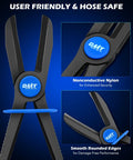 Long Reach Hose Pinch Off Pliers Set 3 Piece Pro Grade All In One Clamp Pliers with nonconductive nylon design