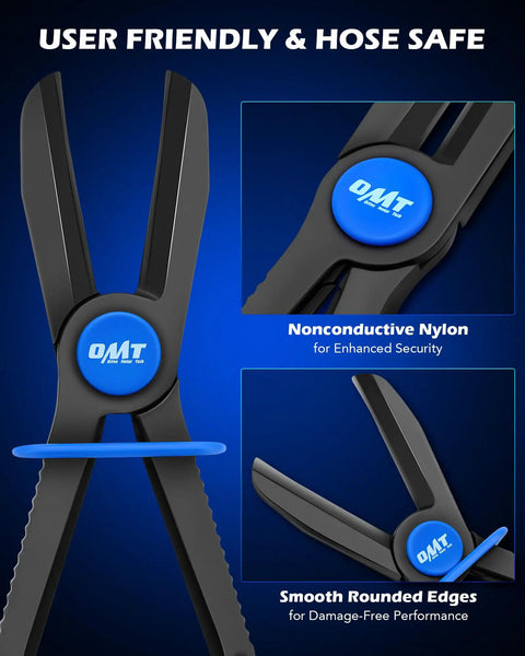 Long Reach Hose Pinch Off Pliers Set 3 Piece Pro Grade All In One Clamp Pliers with nonconductive nylon design