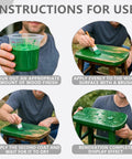 No Sweat Heavy Duty Green Wood Stain And Deck Sealant For Exterior Fences Porch Boards And Patio Decks Zero VOC Matte Finish application instructions.
