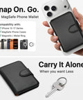 MagSafe Wallet With RFID Blocking Magnetic Card Holder For iPhone 17 16 15 14 13 12 Series Ultra Slim 5 To 8 Card Capacity