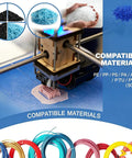 Heavy Duty Desktop 3D Filament Maker Machine Featuring Snappy PID Temp Control and A Badass 1000W Extruder for compatible materials like ABS and PVC.