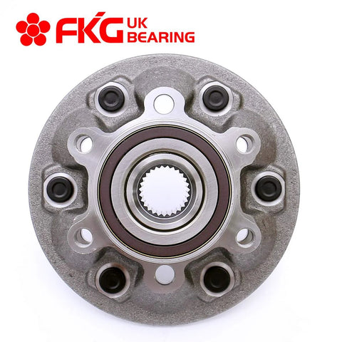 Front Wheel Bearing Hub Assembly For 2009 2012 Chevy Colorado And 2009 2012 GMC Canyon 4x4 6 Lug Front Left Or Right Side Replacement Drop In OE Quality Hub Bearing Assembly, top view