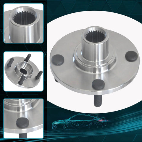 Front Wheel Hub And Bearing Assembly For Ford Focus 2000 To 2011 4 Lug With ABS 2 PCS Replacement Front Wheel Bearings Set