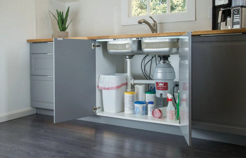 Under-sink view of Ultra Fast Kitchen Garbage Disposal With Power Cord For No Fuss Install, Quiet 2,800 RPM Food Waste Disposer