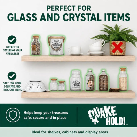 Clear Gel For Glass And Crystal 4 Oz Keeps Your Valuables From Tipping And Sliding Removable Transparent Earthquake Gel Display