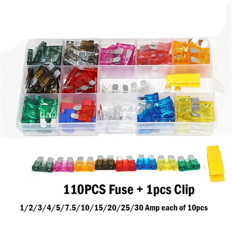 Essential Auto Fuse Kit For Cars Trucks And Motorcycles With Blade Fuses Easy Replacement And Quick Identification