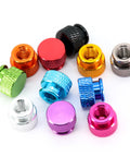 Orange Anodized 6063 Aluminum Hand Tightening Nuts Set For PC Case Chassis DIY CNC Machined Nut Caps in various colors, 10 pieces
