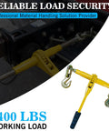 Two Pack Ratchet Chain Binders For Five Sixteenths To Three Eighths Inch Chains Heavy Duty Tie Downs With Anti Skid Handle 5400 Lb Working Load And 19000 Lb Break Strength Great For Truck Hauling Towing And Transport.