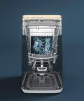 No Sweat Portable Mini Washing Machine With Smart Led Touch Panel and One Click Operation, transparent design showing inner workings.