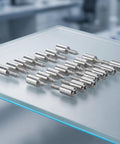 Heavy Duty Cabinet Shelf Hardware Set With Self Tapping Screws And Non Slip Sleeve Pins on glass shelf
