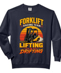 Funny Forklift Operator Sweatshirt For Warehouse Crew And Drivers Comfort Colors Adult Sweatshirt with forklift graphic