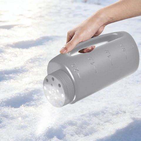 Adjustable Handheld Seed Shaker And Spreader For Fertilizer Grass Seed Ice Melt And Lawn Care Premium Durable Portable All Season Spreader In Gray
