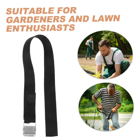 Adjustable Lawn Aerator Shoes With Durable Metal Spikes Easy Assembly 8 Pcs Garden Care Gear showcased with strap and users
