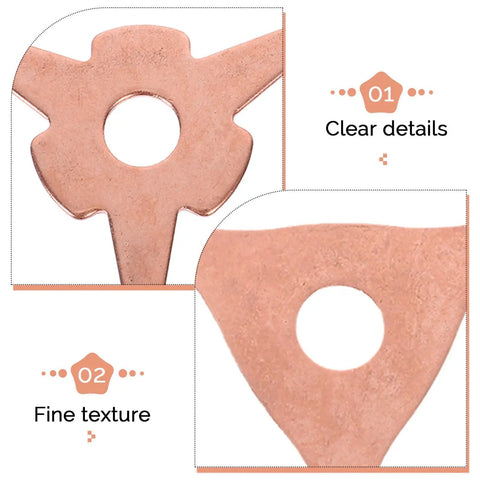 Close-up of iron dent puller ring from 50-piece kit showing texture and details for car body repairs.