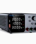 High Precision DC Power Supply With Encoder Knob 30V 10A Beefy Bench Unit USB Type C Quick Charge 5V Three Point Six Amp Output