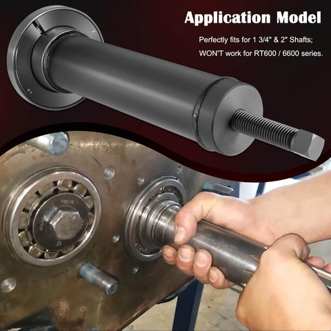 Input Shaft Bearing Puller Tools Kit Fits Eaton Fuller One And Three Quarter Inch And Two Inch Shafts Easy Pull Heavy Duty Pro Grade Removal Kit For Maintenance And Shop Use Not Compatible With RT600 And 6600 Series Transmissions in use for easy removal of bearings without damage.
