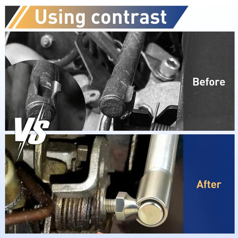 Throttle Disconnect Quick Release Ball Joint Set Two Pack Built For Easy Engine Bay Servicing, Hardcore Steel With Cadmium Plating, Corrosion Resistant, High Temp Durable Auto Part For Fast Maintenance before and after throttle linkage closeup