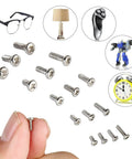 Ultra Tiny M1 Micro Screws Kit for Electronics Repair and DIY, 800 pieces, includes nickel-plated carbon steel mini screws.
