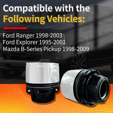 4X4 Manual Wheel Locking Hub Replacement Kit For 1998-2003 Ford Ranger, 1995-2001 Ford Explorer, And 1998-2009 Mazda B-Series