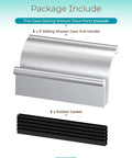 Sliding Shower Door Pull Handle For Glass Doors Fits Various Glass Thicknesses 3 Inch Length In Brushed Nickel Finish