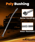 0 To 6 Inch Front Adjustable Track Bar For Ford F 250 F 350 Super Duty 4WD 2005 2006 2007 Beefed Up Axle Centering For A Smoother Ride Less Vibration And Solid On And Off Road Handling, poly bushing