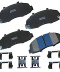Bendix Premium SBM679 semi-metallic front brake pads, four-pack with mounting hardware for Ford F-150/F-250 and Lincoln Blackwood