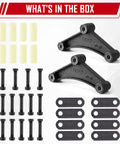Trailer Shackle Kit For Tandem Axle With Double Eye Springs For 3.5K To 5.2K Axles Includes Equalizer Nylon Bushings