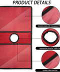 12 Pack Traffic Cone Sleeve With Pockets For Caution And Safety Signs Colorful Cone Covers For Outdoor Activities Parking Lots Sports Training Warning Messages 6 Color Options Your Go To Safety Gear with red fabric and black detailing