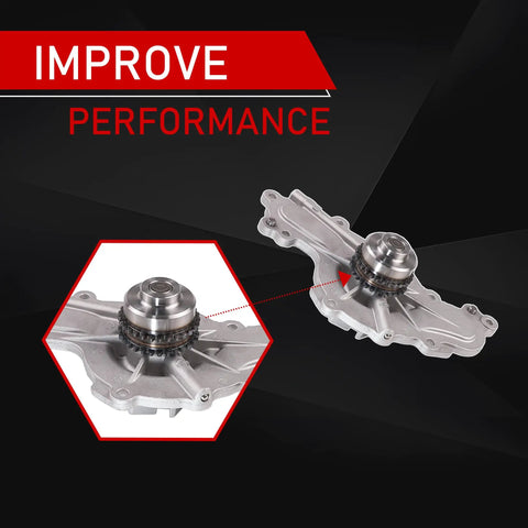 Timing Chain Kit With Water Pump And Camshaft Holding Tool And Timing Alignment Holder Kit For Ford 3.5L V6 Rigs image of water pump