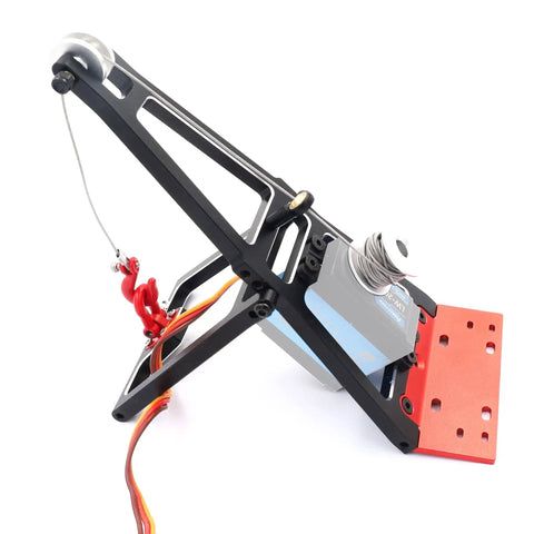 RC Winch Double Stent Rescue Set For 1 To 10 Scale RC Crawlers And Trailers With Servo Winch Tow Crane Arm Wrecker Kit