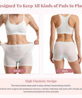 No Cap This Postpartum Recovery Maternity Underwear Is A Heckin Solid C Section Safe High Waist Breathable Mesh Panty Set shown front and back views. High elastic mesh material.