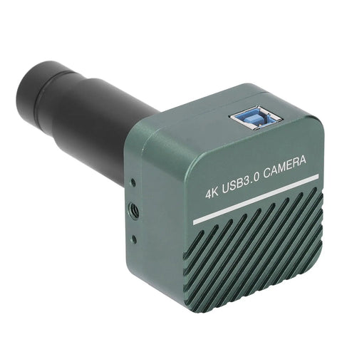 Killer 4K 8MP USB3 Digital Eyepiece For Microscopes And Telescopes With PointFiveX Lens Adapter Plug And Play USB Camera For Live 4K Video High Definition Imaging UVC Compatible Easy Connection To Computer Or Monitor, aluminum body