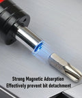Garosa T Handle Preset Torque Wrench Pro Slip Click Tool For Electrical Repair Workshop showing strong magnetic bit holder.