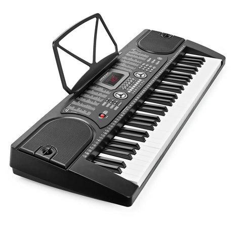 61 Key Digital Keyboard Piano Kit With Stand and Bench for Beginners, Electric Keyboard With Built In Speakers 255 Timbres Rhythms