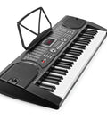 61 Key Portable Keyboard Piano Kit With Stand, Built-In Speakers, Microphone, And Learning System For Beginners, top view