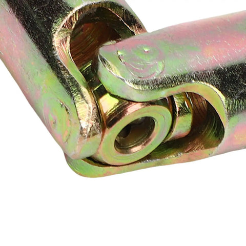 Close-up of lubricated metal linkage on Built To Last Forklift Universal Joint Hinge for 350 351 352 electric forklifts