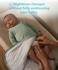 Soft Breathable Viscose Bamboo Sleep Sack For Babies 6 12 18 Months One TOG Wearable Blanket With Two Way Zipper Slate Color
