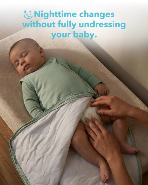 Soft Breathable Viscose Bamboo Sleep Sack For Babies 6 12 18 Months One TOG Wearable Blanket With Two Way Zipper Slate Color