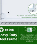 Sweet Slick 12X12 Drywall Access Panel With Heavy Duty Steel Frame and No Sweat Mudflange showing cut corner detail for easy installation.