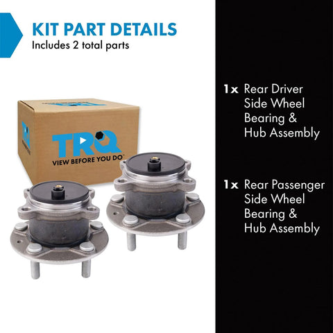 Rear Left And Right Wheel Bearing And Hub Assembly Kit For 2019 2021 Mazda 3 And 2020 2021 CX 30 Front Wheel Drive Two Piece Replacement Set For Easy DIY Friendly Install