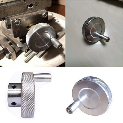 Movable Hand Wheel Round Rotating Machine Tool Handwheel With Sliding Tab Screw Lever Manipulator Gold Finish